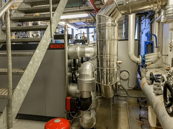 Samenspel met warmtewisselaar