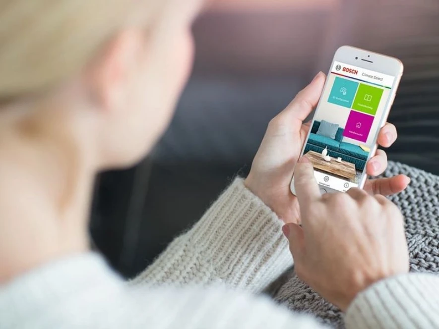 Bediening via HomeCom Easy-app