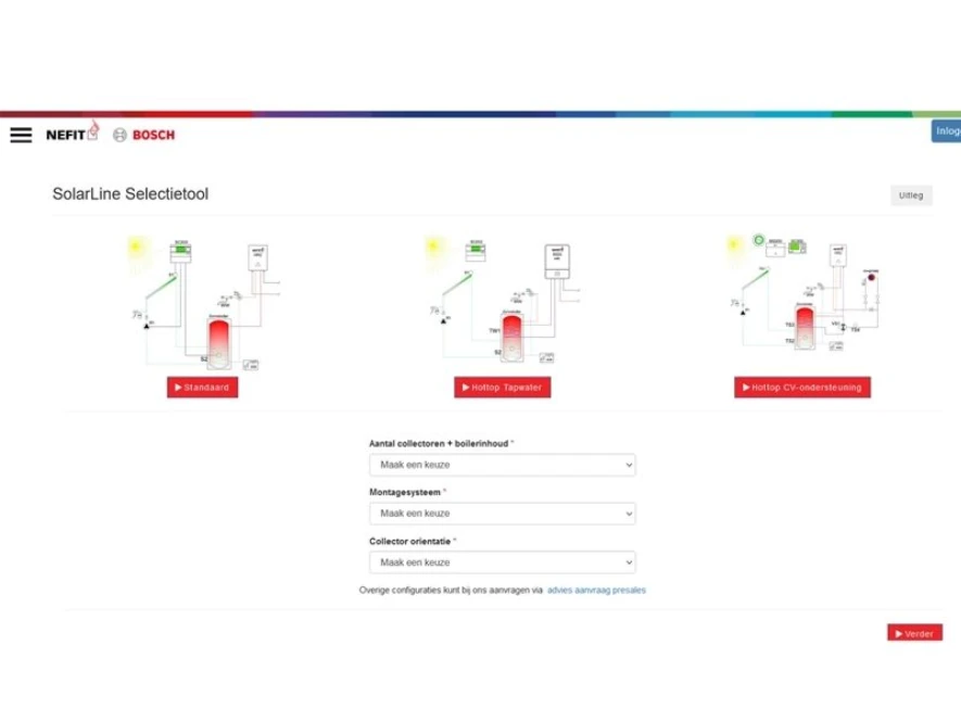 SolarLine selectietool