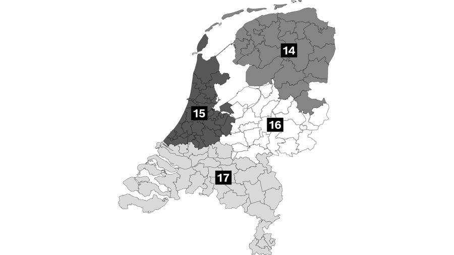 Kaart-rayonindeling B2B Kaart-rayonindeling B2B