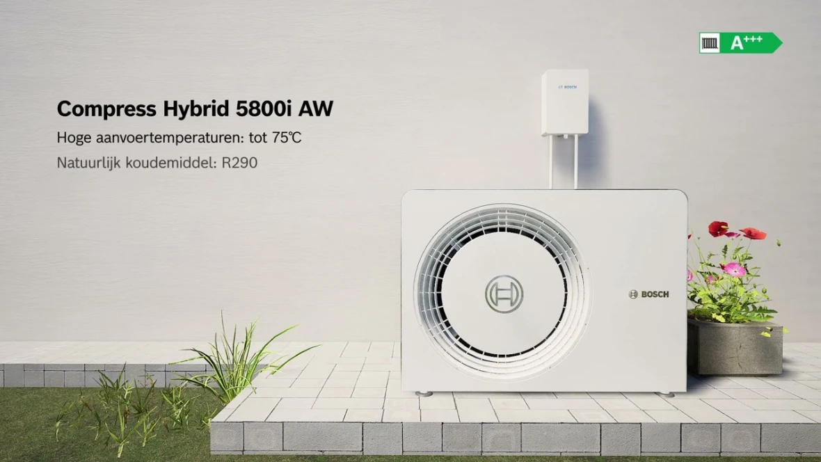 Nefit Bosch presenteert op de VSK 2024 zijn complete en vernieuwde programma lucht-water- en bodemwarmtepompen van 4 tot 400 kW